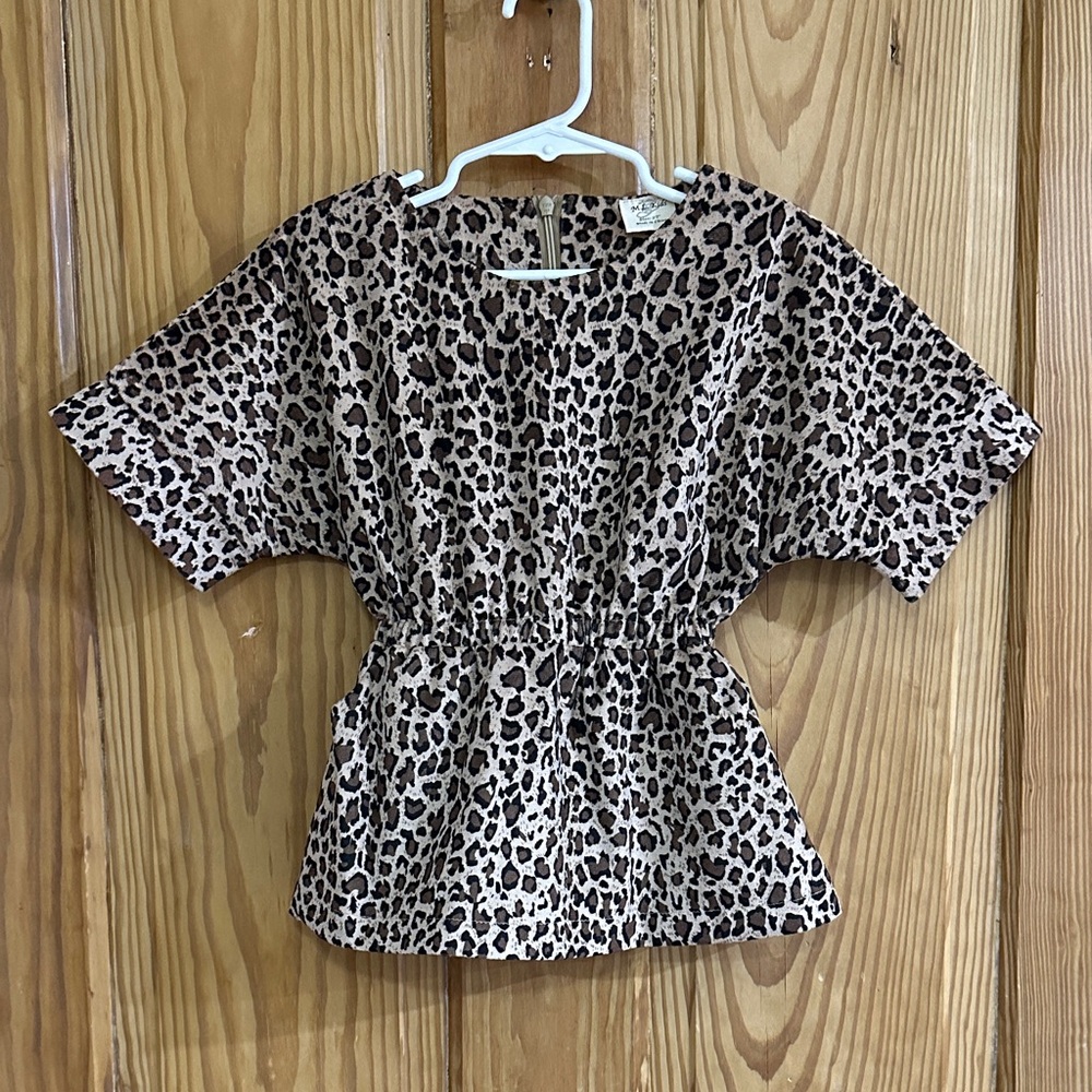Girls Leopard Print Dress Tunic ~ 2T